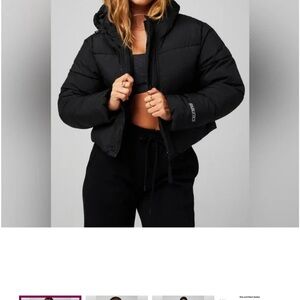 Fabletics Classic Black Puffer Jacket